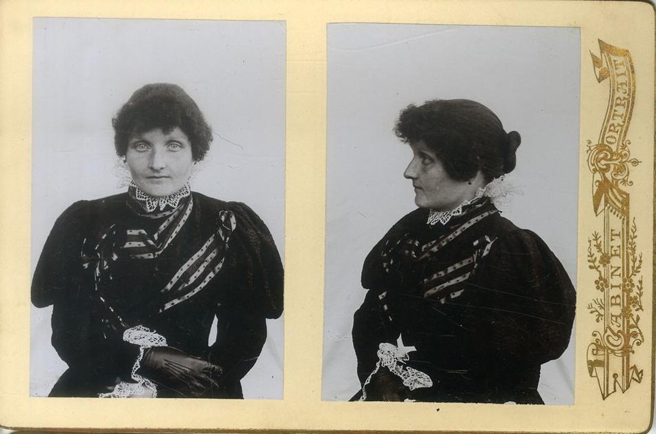 Фотоотпечаток: Р. Баум, 24 года, 1897 г. Работа А. Д. Элькинда. Из фотоколлекции РЭМ