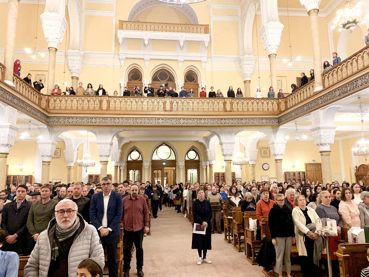 В Синагоге Петербурга состоялась грандиозная церемония в поддержку Израиля