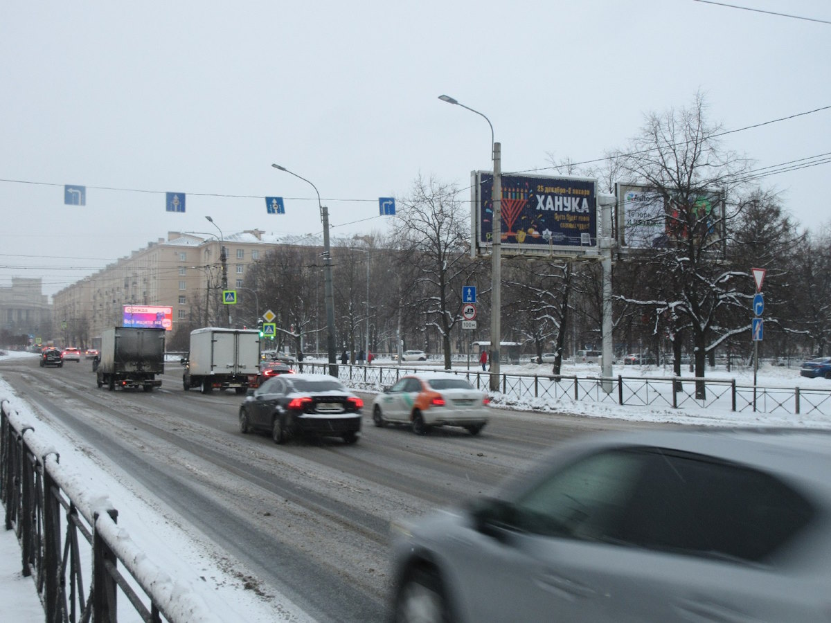 Ханукальные баннеры в Петербурге