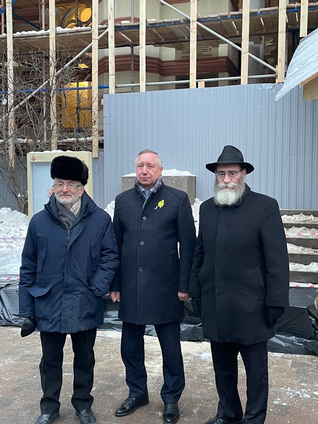 Губернатор СПб посетил Синагогу 27 января