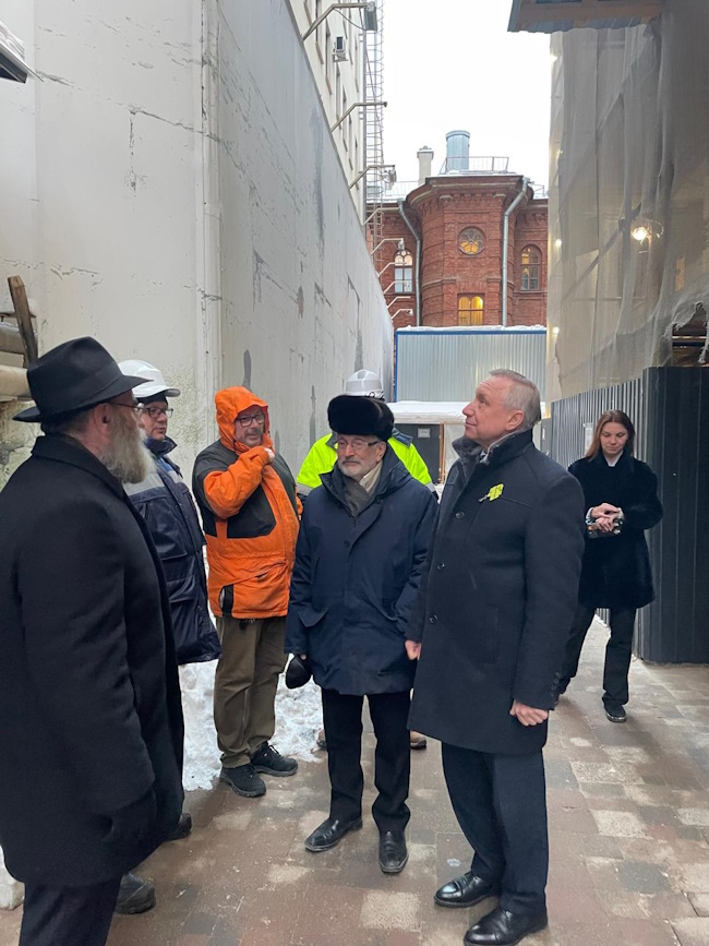 Губернатор СПб посетил Синагогу 27 января