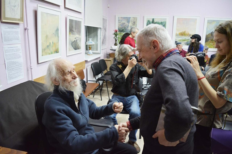 В Петербурге открылась выставка акварелей Леонида Симоновского