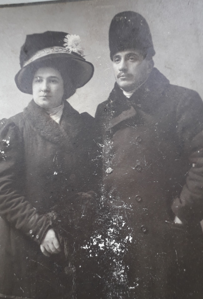 Ури Зайчик с супругой Двойрой. 1910-е